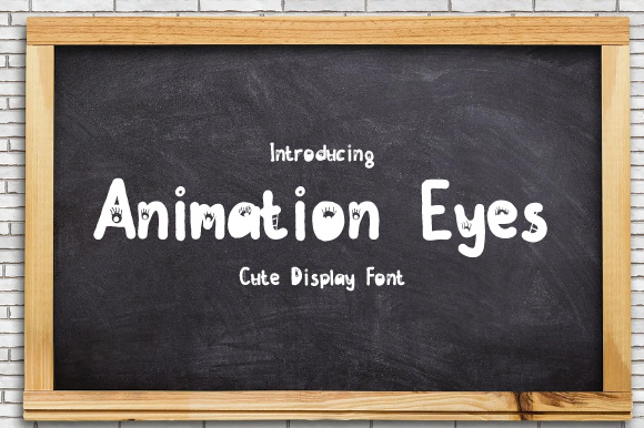 Animation Eyes: A Unique Display Font for Creative Projects