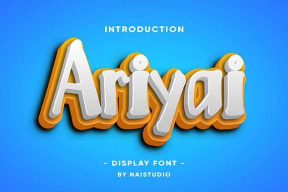 Ariyai: A Joyful Display Font for Creative Designs