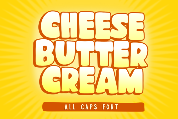 Cheese Butter Cream Font