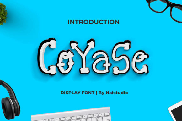 Coyase: A Simple, Thin, and Unique Lettered Display Font for Creative Expression