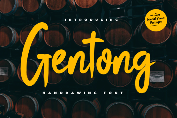 Gentong: A Display Font That Adds Joy to Your Designs