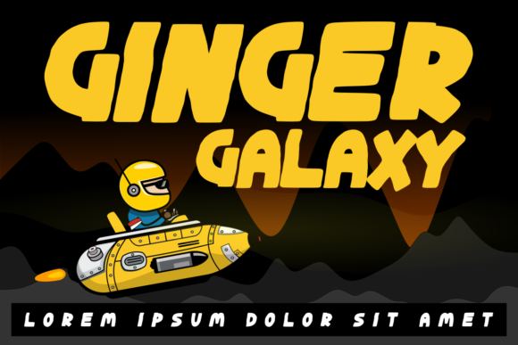 Ginger Galaxy: The Bold Display Font That Elevates Your Creative Vision