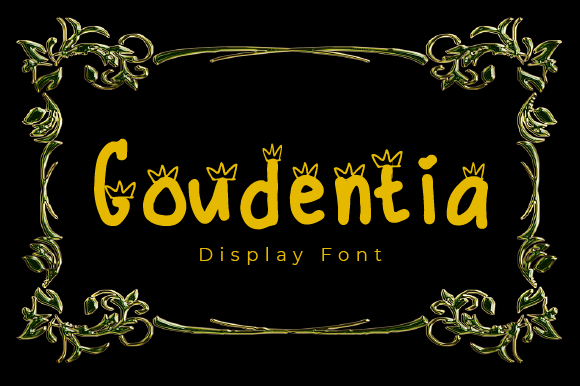 Goudentia: A Unique Display Font for Creative and Professional Use