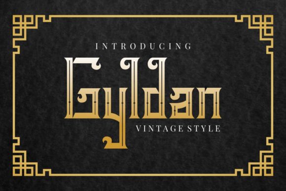 Gyldan: A Vintage Styled Display Font That Transforms Design