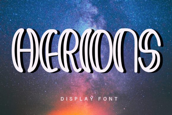 Herions: A Modern Display Font for Creative Design