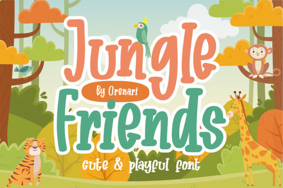 Jungle Friends: A Versatile Font for Creative Projects