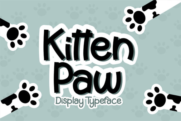 Kitten Paw: A Bold Display Font for Impactful Visual Communication