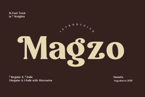 Magzo: A Bold Display Font for Creative Projects