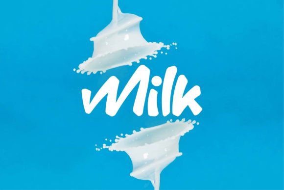 Milk: A Bouncy and Quirky Display Font for Creative Expression