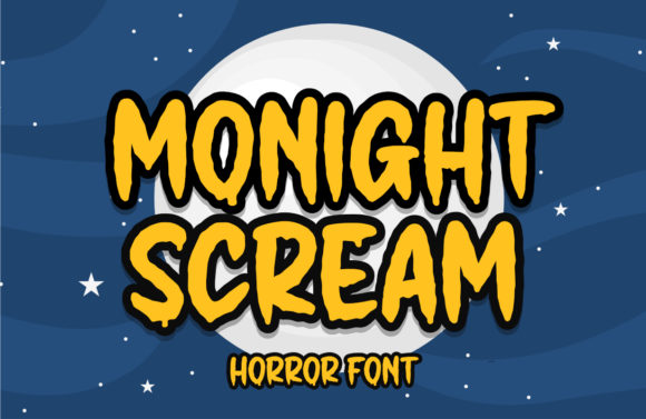 Monight Scream: A Quirky Halloween Font