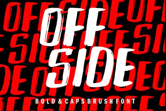 Off Side: A Bold and Chunky Lettered Display Font for Creative Impact