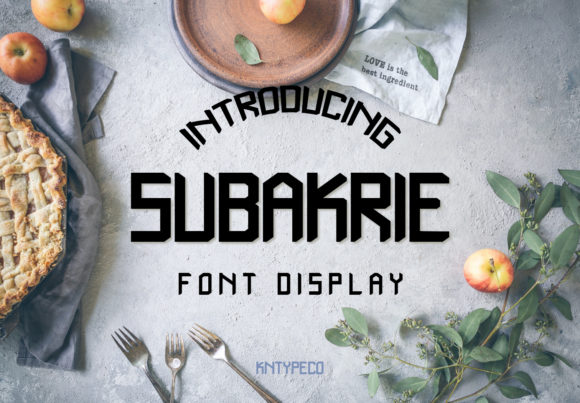 Subakrie: A Bold Vintage Font for Creative Expression