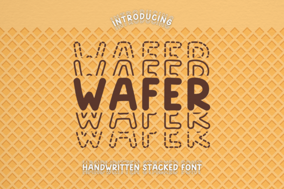 Wafer: A Simple and Neat Lettered Display Font for Creative Expression
